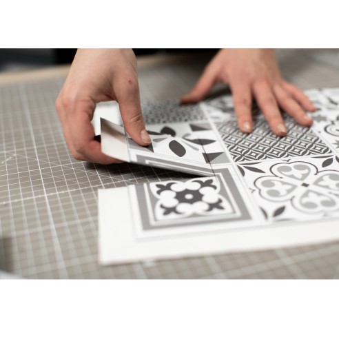 Pannelli adesivi per pareti Oriental Style 30,5x30,5cm Wall d-c-fix applicazione