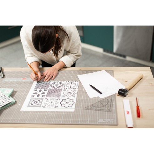 Pannelli adesivi per pareti Oriental Style 30,5x30,5cm Wall d-c-fix applicazione