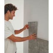 Pannelli adesivi per pareti Solid Concrete 30,5x30,5cm Wall Tiles d-c-fix applicazione