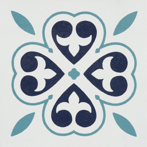 Piastrelle adesive per pavimenti Oriental Flower Floor Tiles d-c-fix