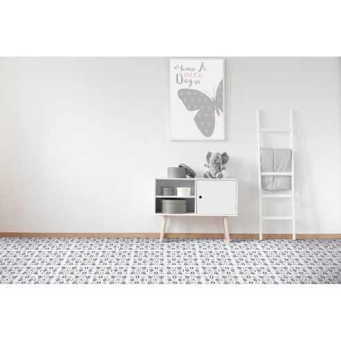 Piastrelle adesive per pavimenti Cubia Pattern Floor Tiles d-c-fix ambientate