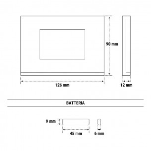 Placca luminosa multicolore anti black out Brain Classic EM 3F bianca 81143F 2