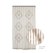 Tenda per porta esterna fantasia rombo L100xH220cm naturale Verdelook