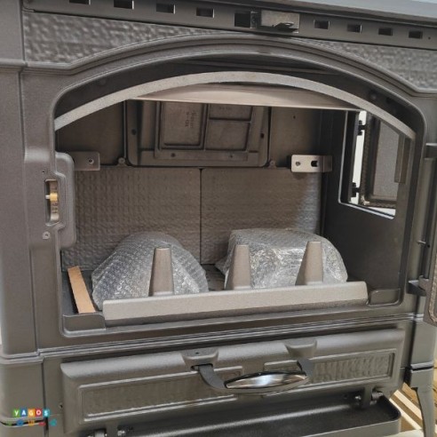 Stufa a legna in ghisa Isotta Evo 11,9kW La Nordica-porta-frontale