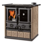 Cucina a legna Rosetta Bll 7,2 kW Maiolica Tortora La Nordica