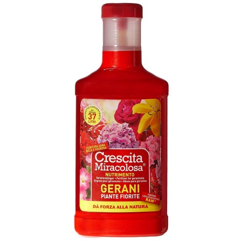 Nutrimento gerani piante fiorite crescita miracolosa concime CE 375ml Blumen