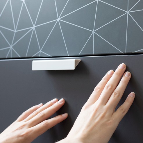 Pellicola adesiva per mobili in vinile Tico Silver 45cmx2m D-c-fix