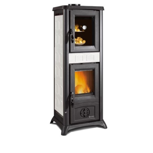 Stufa a legna Gemma Forno Bianco La Nordica
