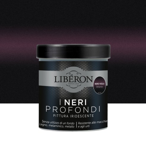 Pittura per mobili vernice iridescente I Neri Profondi Liberon Nero Viola Brillante