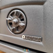 Stufa a legna Gemma Forno Bianco La Nordica presa d'aria