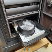 Stufa a legna Gemma Forno Bianco La Nordica cassetto ceneri