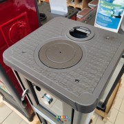 Stufa a legna Gemma Forno Bianco La Nordica piastra superiore