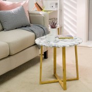 Pellicola adesiva per mobili Marmo bianco nero ambientata