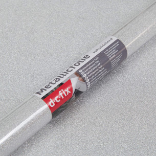 Pellicola adesiva per mobili Glitter silver 67,5cmx2m D-c-fix