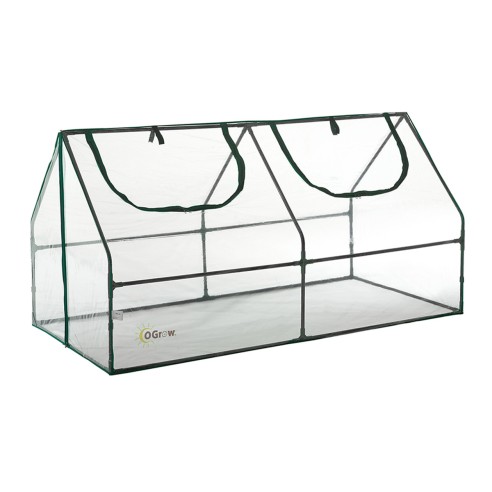 Mini serra da balcone con 2 finestre avvolgibili L180xP92xH92 cm Kepos Garden