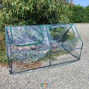 Mini serra da balcone con 2 finestre avvolgibili L180xP92xH92 cm Kepos Garden ambientata