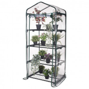 Serra da giardino e terrazzo 4 ripiani L70xP49xH160 cm Kepos Garden 2