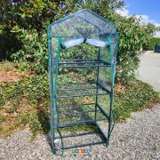 Serra da giardino e terrazzo  4 ripiani L70xP49xH160 cm Kepos Garden ambientata