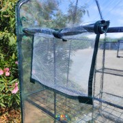 Serra da giardino 6 ripiani Deluxe L143xP73xH195 cm FINESTRA