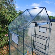 Serra da giardino 6 ripiani Deluxe L143xP73xH195 cm laterale