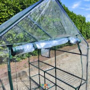 Serra da giardino esterno 6 ripiani per piante orto L143xP143xH195 cm porta