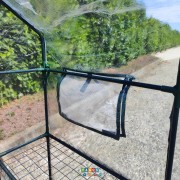 Serra da giardino esterno 6 ripiani per piante orto L143xP143xH195 cm finestra