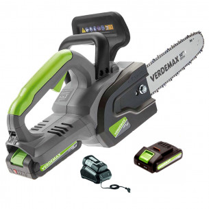 Elettrosega a batteria SE20 Verdemax 4349 - 20V 2Ah - barra da 25 cm