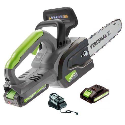 Elettrosega a batteria SE20 Verdemax 4349 - 20V 2Ah - barra da 25 cm