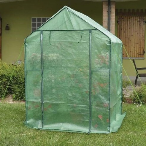 Serra da giardino 6 ripiani Verdemax Anemone L140xP140xH195 cm