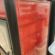 Stufa a legna Fancy Bordeaux EK63 ceramica laterale