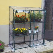 Serra da giardino e terrazzo Verdelook Rettangolare 3 ripiani L135xP50xh152cm