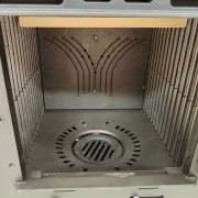 Stufa a legna Fedora Bordeaux La Nordica camera combustione