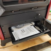 Stufa a legna Fedora Bordeaux La Nordica cassetto ceneri