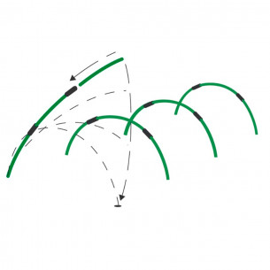 Archetti per tunnel 180 cm 4pz Verdemax 2545 2