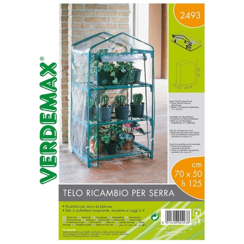 Telo di ricambio Verdemax per serra Azalea 3 ripiani