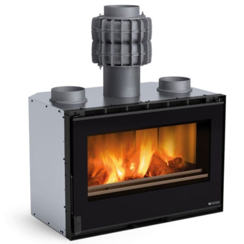 Inserto camino a legna 80 PRS Crystal ventilato La Nordica