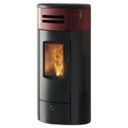 Stufa a pellet canalizzabile Yung130++ Bordeaux EK63