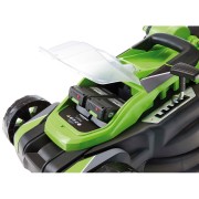 Rasaerba a batteria 20V 2Ah lama 38cm mulching senza batteria RS20 Verdemax 4357 slot 2 batterie