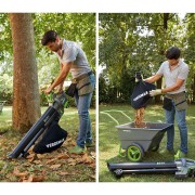 Aspiratore soffiatore a batteria 20V 2.5Ah SAR40 Verdemax 4343 sacco