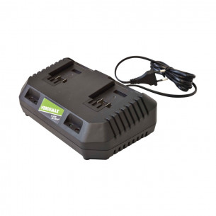 Caricabatteria rapido doppio 20V Verdemax 4355