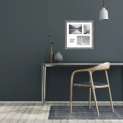 Cornice multifoto in legno Yellowstone L43xH43 cm grigio