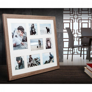 Cornice multifoto in legno Narvik 55X45 cm marrone 2