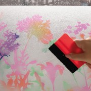 Pellicola elettrostatica per vetri Miraflor 45cmx1,5m D-c-fix applicazione