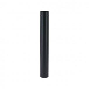 Tubo stufa a legna porcellanato Smalto Classic nero opaco 0,6mm diam. 130 mm