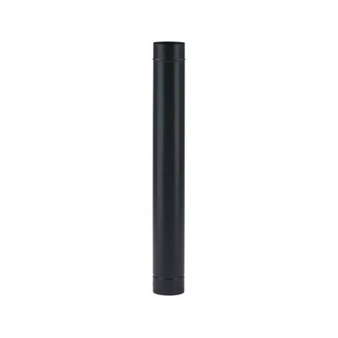 Tubo stufa a legna porcellanato Smalto Classic nero opaco 0,6mm diam. 130 mm
