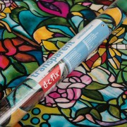 Pellicola adesiva per vetri Giardino Veneziano 45cmx2m trasparente D-c-fix