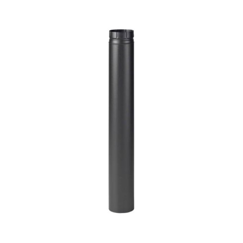 Tubo stufa a legna porcellanato Ala Smalto Aeternum nero opaco 2mm Ø 150 mm