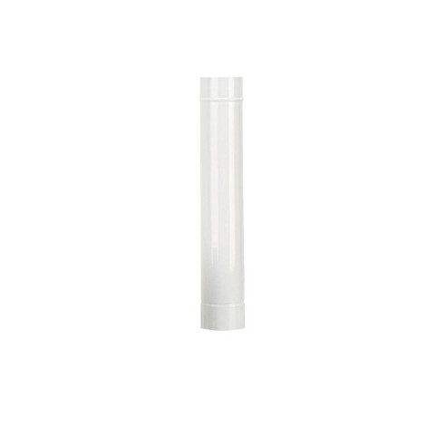 Tubo stufa a legna porcellanato Ala Smalto Classic bianco 0,6mm Ø 130 mm