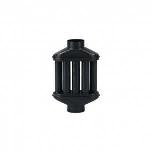 Scambiatore di calore porcellanato 8 tubi cilindrici Ala Smalto Classic nero 0,6mm