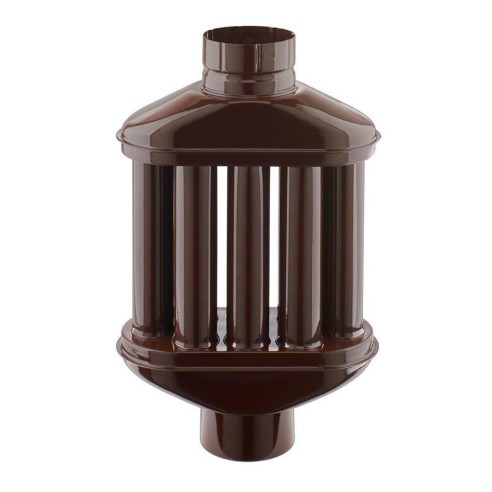 Scambiatore di calore porcellanato 8 tubi cilindrici Ala Smalto Classic marrone 0,6mm